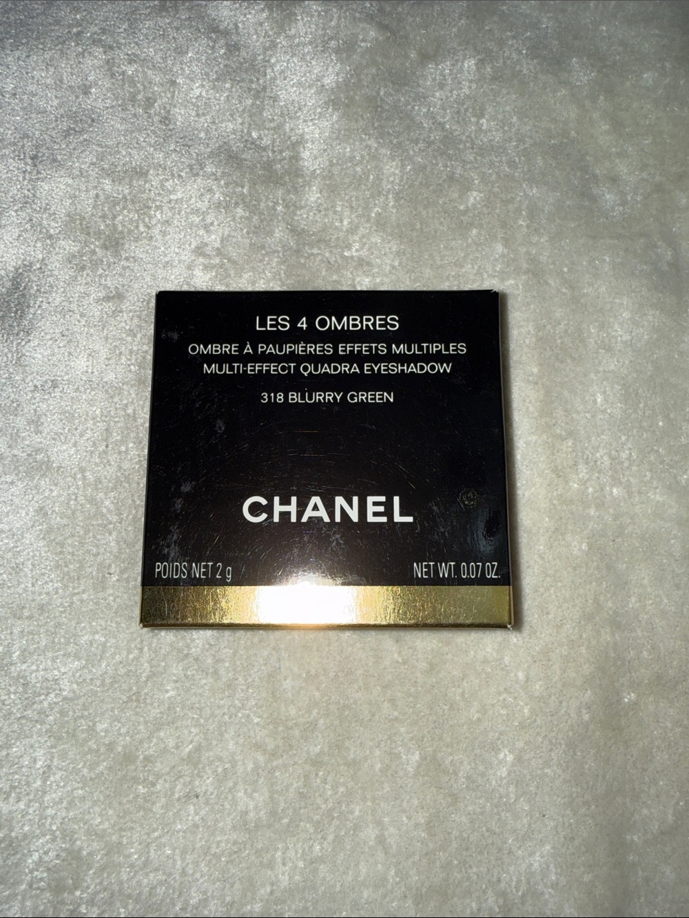 CHANEL Les 4 Ombres Quad Eyeshadow - Black and Gold Compact